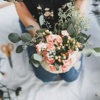 DIY Pumpkin Floral Arrangement