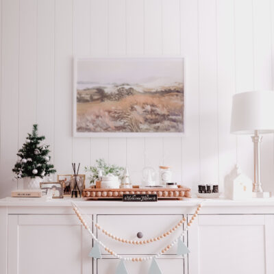 Wooden Tree Beaded Garland DIY with Home Hardware